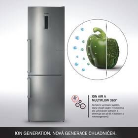Chladnička s mrazničkou Gorenje NRK6192TX nerez
