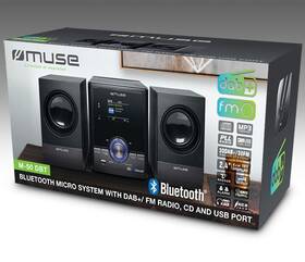 Mikrosystém MUSE M-50 DBT černá barva

