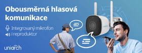 IP kamera Uniarch UHO-B2R-M2F3, Bullet, 2Mpx, 2,8mm, 1080p, Wi-Fi, Mikrofon, IP67 bílá barva

