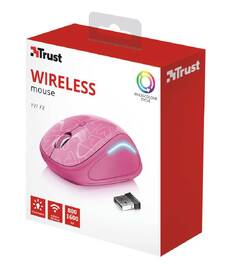 Myš Trust Yvi FX Wireless růžová barva

