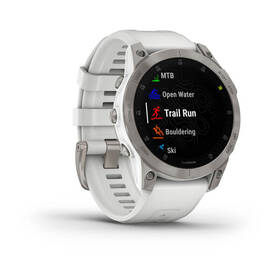 GPS hodinky Garmin epix (Gen 2) Sapphire - Titan/White Silicone Band 
