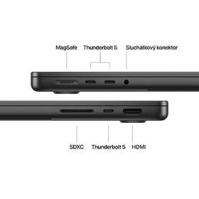 Notebook Apple CTO 14" s nanotexturou M4 Pro 14× CPU 20× GPU, 24 GB, 4 TB - vesmírně černý CZ 
