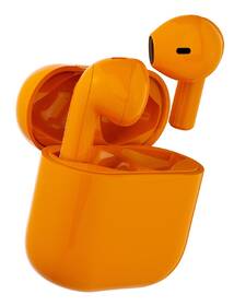 Sluchátka Happy Plugs Joy oranžová barva
