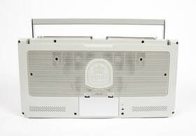 Radiomagnetofon s DAB+/CD GPO Brooklyn stříbrná barva
