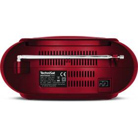 Radiopřijímač DAB+/CD Technisat DIGITRADIO 1990 červená barva
