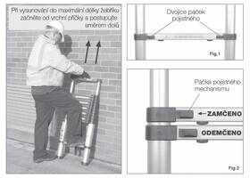 Žebřík G21 GA-TZ12-3,8M 
