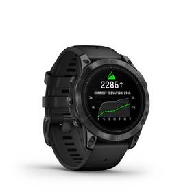 Chytré hodinky Garmin epix Pro (Gen 2) Glass - 47 mm - Gray / Black Silicone Band 

