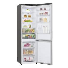 Chladnička s mrazničkou LG GBP62PZNAC stříbrná barva
