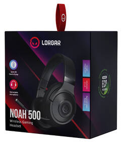 Headset Lorgar Noah 500, Bluetooth 5.3 černá barva
