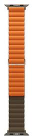 Řemínek Uniq Revix Premium Edition Reversible na Apple Watch 42/44/45/49mm oranžová barva
