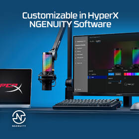 Mikrofon HyperX QuadCast 2 S černá barva

