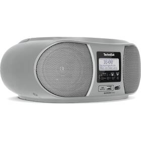 Radiopřijímač DAB+/CD Technisat DIGITRADIO 1990 stříbrná barva
