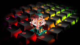 Klávesnice HyperX Alloy Origins Aqua Switch, US černá barva
