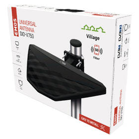 Anténa EMOS VILLAGE DIO-V750, DVB-T2, filtr LTE/4G/5G 
