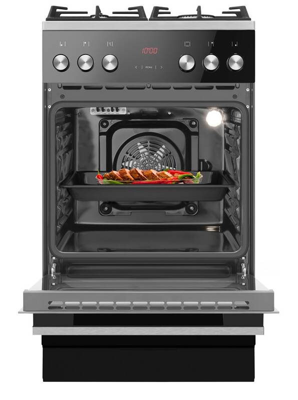 Kombinovaný sporák Amica 5014GcE3.33EZpTsA(XvL) černá barva
