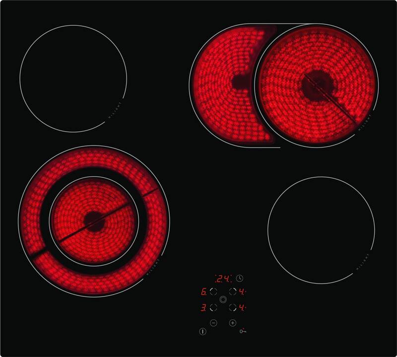 Sklokeramická varná deska Amica KMC 742 610 C černá barva
