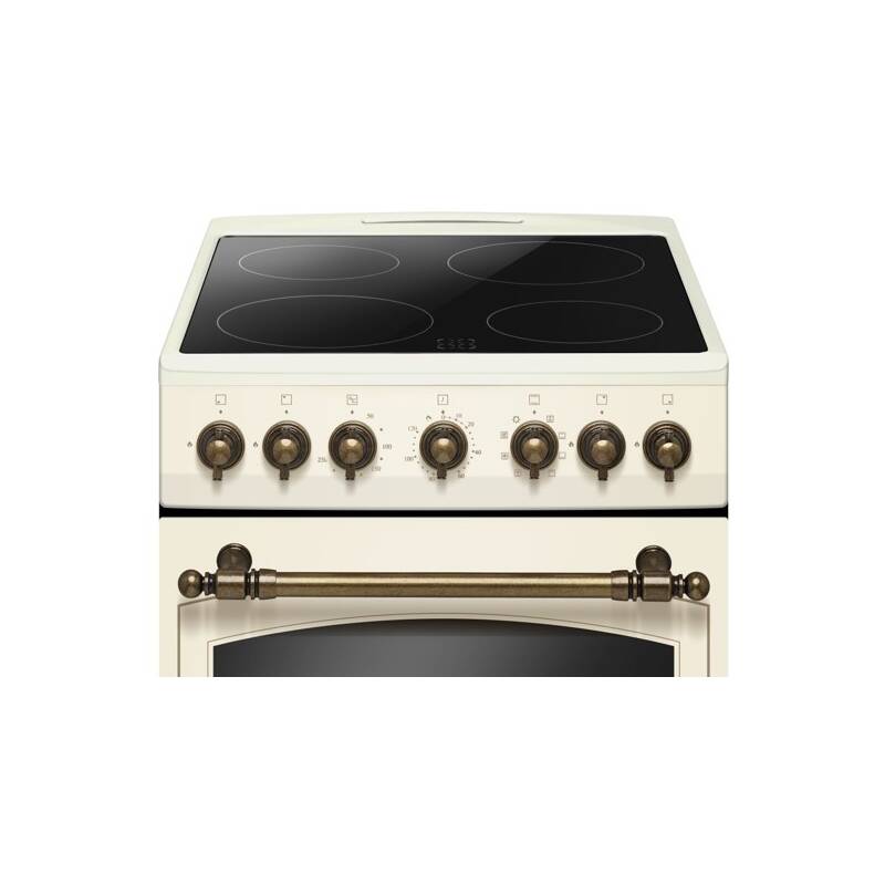 Sklokeramický sporák Amica SSR 511 TOW krémová barva
