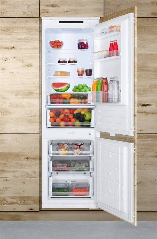 Chladnička s mrazničkou Amica BK3045.4NF E bílá barva
