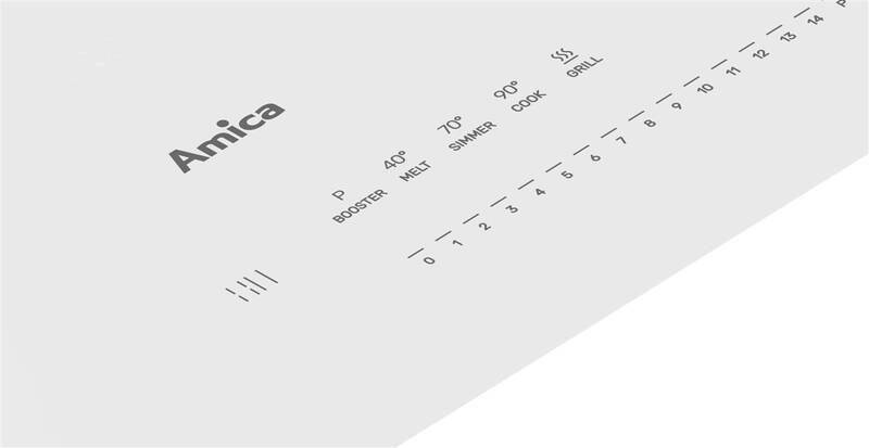 Indukční varná deska Amica DI 6418 SBW bílá barva
