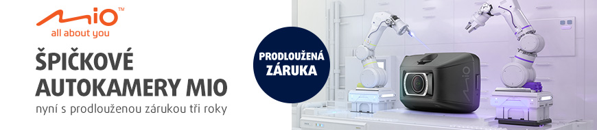 Kupte si autokameru Mio a získejte záruku na 3 roky – DATART