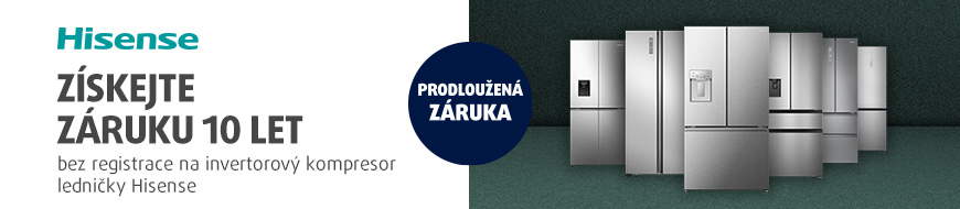 Získejte 10letou záruku na kompresor chladničky Hisense – DATART