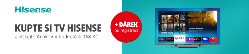 Kupte si televizor Hisense a získejte Antik TV na rok zdarma – DATART
