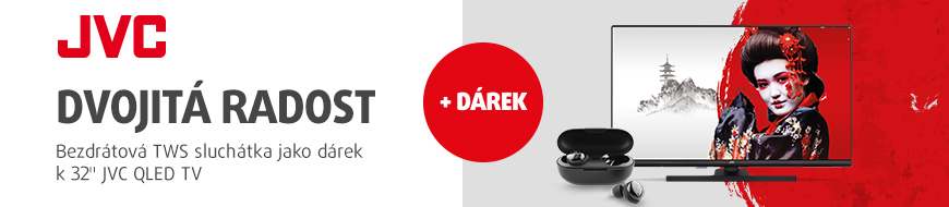 K nové QLED televizi JVC sluchátka GoGEN jako dárek – DATART