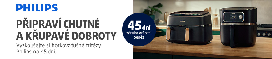 Vyzkoušejte fritézy Philips se 45denní zárukou vrácení peněz – DATART
