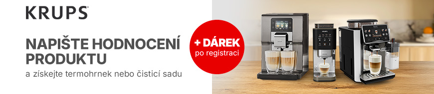 Ohodnoťte svůj nový kávovar Krups a získejte dárek – DATART