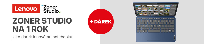 K nákupu vybraných notebooků Lenovo nyní Zoner Studio na 1 rok zdarma – DATART