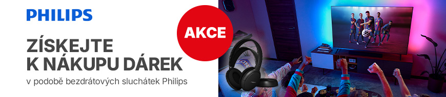 K vybraným Philips Ambilight TV dárek v podobě sluchátek – DATART