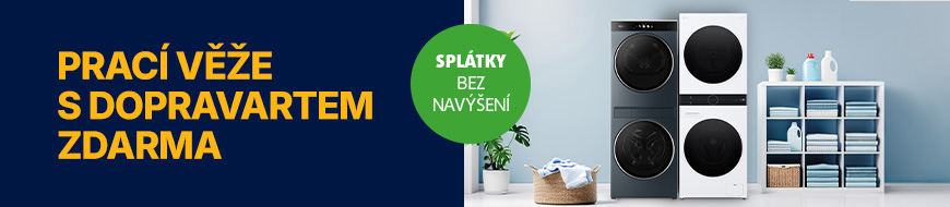Prací věže nyní s DOPRAVARTem zdarma a možností nákupu na splátky bez navýšení – DATART