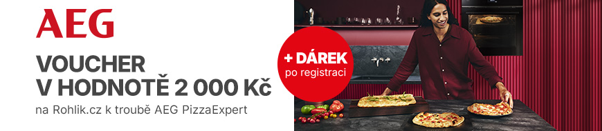 Kupte troubu AEG PizzaExpert a získejte voucher na nákup na Rohlik.cz v hodnotě 2 000 Kč – DATART