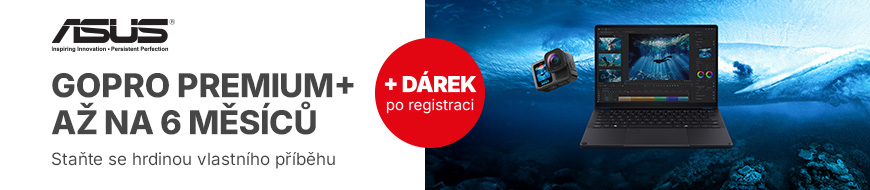K notebookům ASUS nyní můžete získat předplatné GoPro premium+ jako dárek – DATART