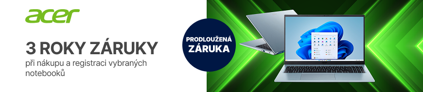 K vybraným notebookům Acer nyní 3 roky záruky po registraci produktu – DATART