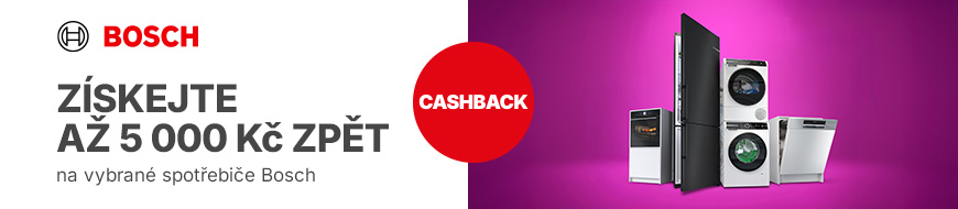 Za nákup a recenzi spotřebičů Bosch teď získáte cashback až 5 000 Kč - DATART