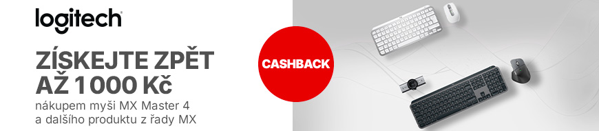 Cashback až 1000 Kč za nákup a registraci kancelářského vybavení Logitech MX – DATART