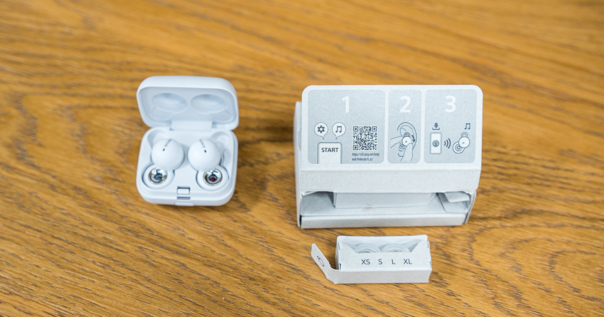 Recenze: Sony LinkBuds – skutečně bezdrátová sluchátka ve tvaru donutu Sluchátka Sony LinkBuds balení