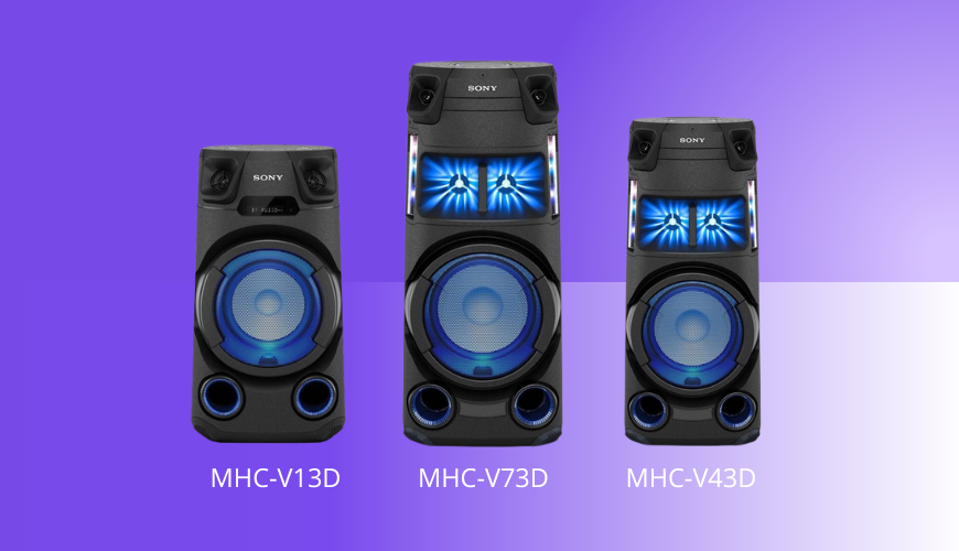 Velký průvodce reproduktory Sony Sony MHC-V13, Sony MHC-V73, Sony MHC-V43D