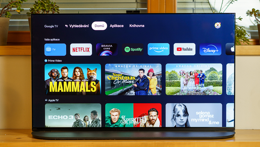 Recenze: Vlajkový televizor Sony XR-55A95K Televize Sony XR-55A95K Google TV
