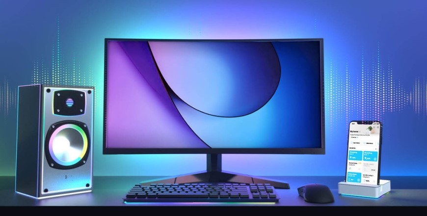 LED pás a synchronizace s hudbou