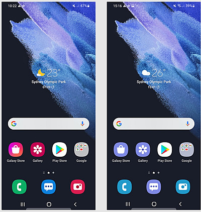 Přizpůsobení vzhledu Samsung Galaxy
