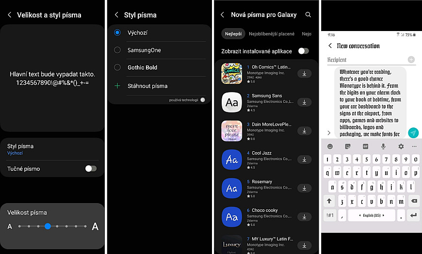 10 tipů: Přizpůsobte si svůj smartphone Samsung Galaxy Přizpůsobení vzhledu Samsung Galaxy