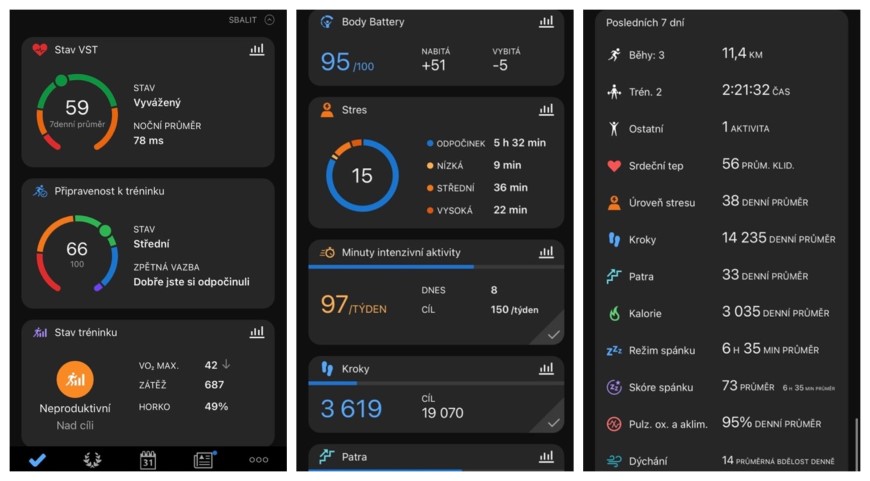 Recenze: Garmin epix Pro (Gen 2) – Zapomeňte na kompromisy! Garmin - prostředí aplikace