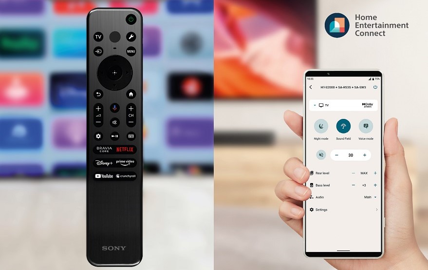 Soundbar Sony HT-S2000: Bohatý zvuk bez kompromisů Soundbar Sony HT-S2000 ovládání