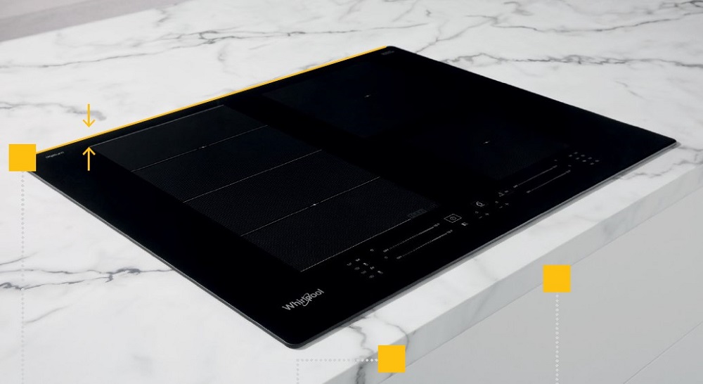 Voda je zázrak! Lesk jako blesk zajistí exkluzivním indukčním deskám Whirlpool jen pár kapek vody snadná instalace indukční varné desky Whirlpool CleanProtect