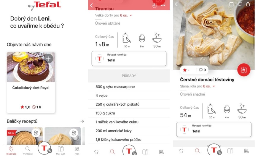 recepty Tefal i-Coach Touch