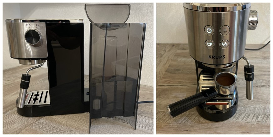 Recenze: Kávovar KRUPS XP444C10 Virtuoso+. Mistr barista nebo začátečník? Kávovar espresso KRUPS
