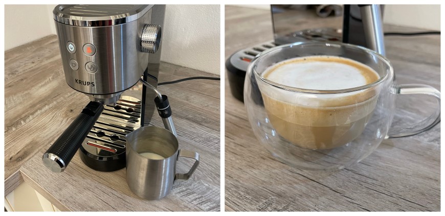 Recenze: Kávovar KRUPS XP444C10 Virtuoso+. Mistr barista nebo začátečník? Příprava cappuccina s espresso KRUPS Virtuoso+