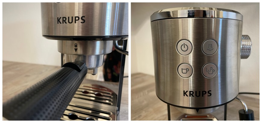 Recenze: Kávovar KRUPS XP444C10 Virtuoso+. Mistr barista nebo začátečník? Ovládání kávovaru espresso KRUPS Virtuoso+